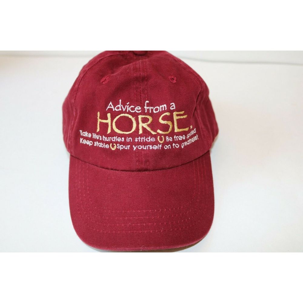 Advice from a Horse - Hat / Cap - Dark Red